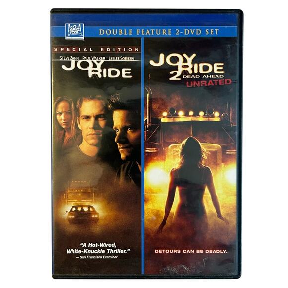 Joy Ride / Joy Ride 2 Dead Ahead Unrated Double Feature DVD Action Film - Picture 1 of 5